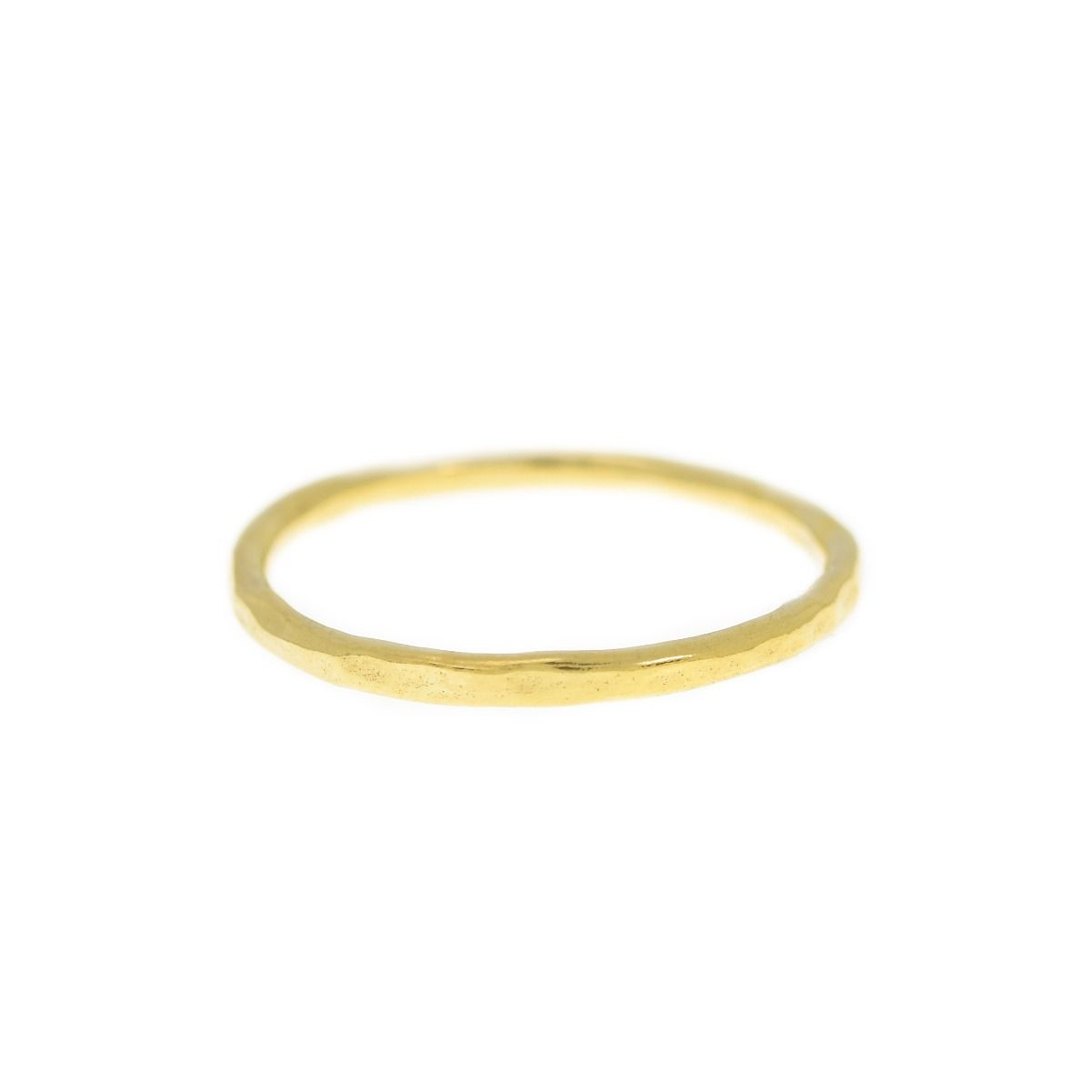 Set di Anelli Saturno Martellati [Oro 10K]