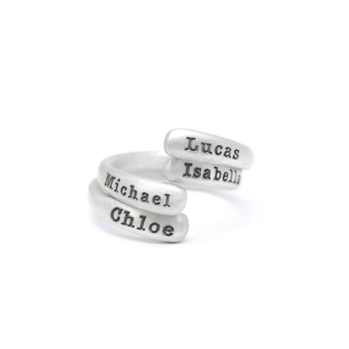 Bague Niveaux d'Amour Double [Argent 925]