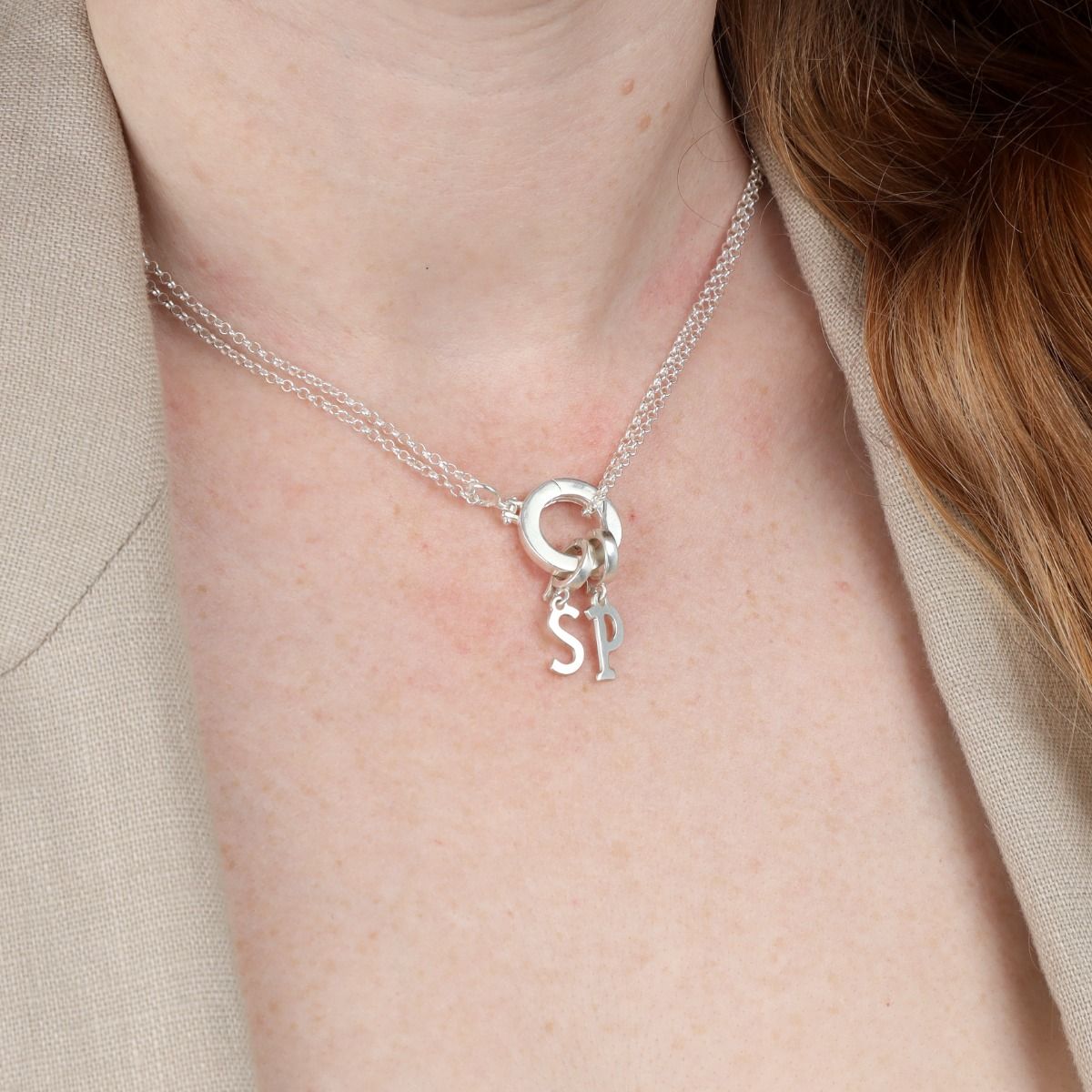 Emma Initial Charm [Sterling Silver]