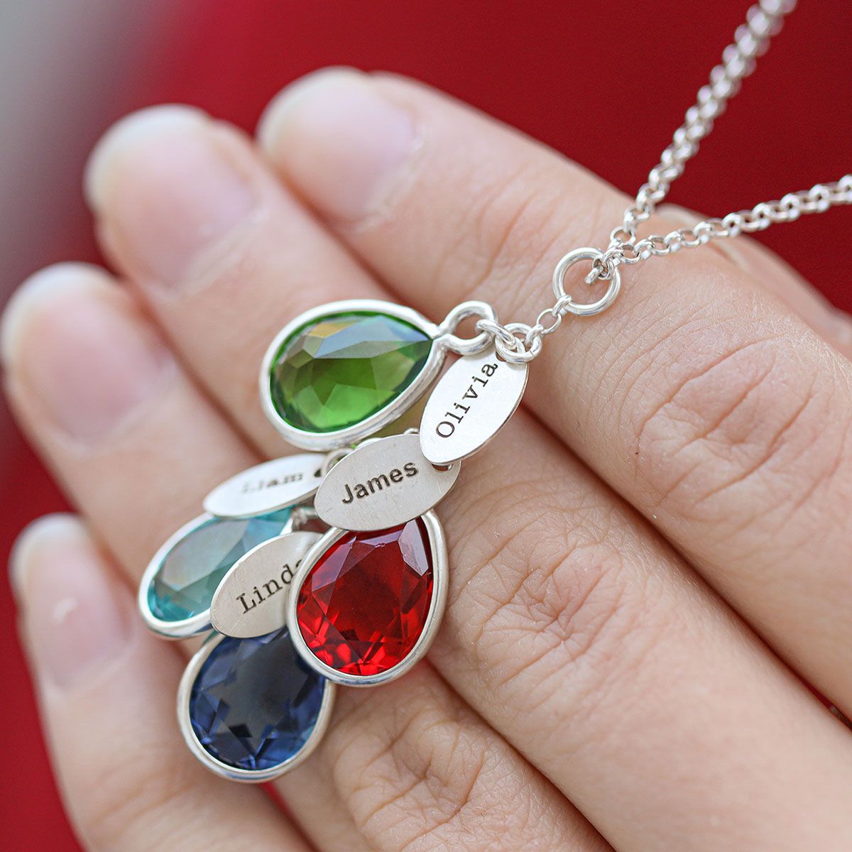 Collana Pioggia Incantata con Nome [Argento 925]