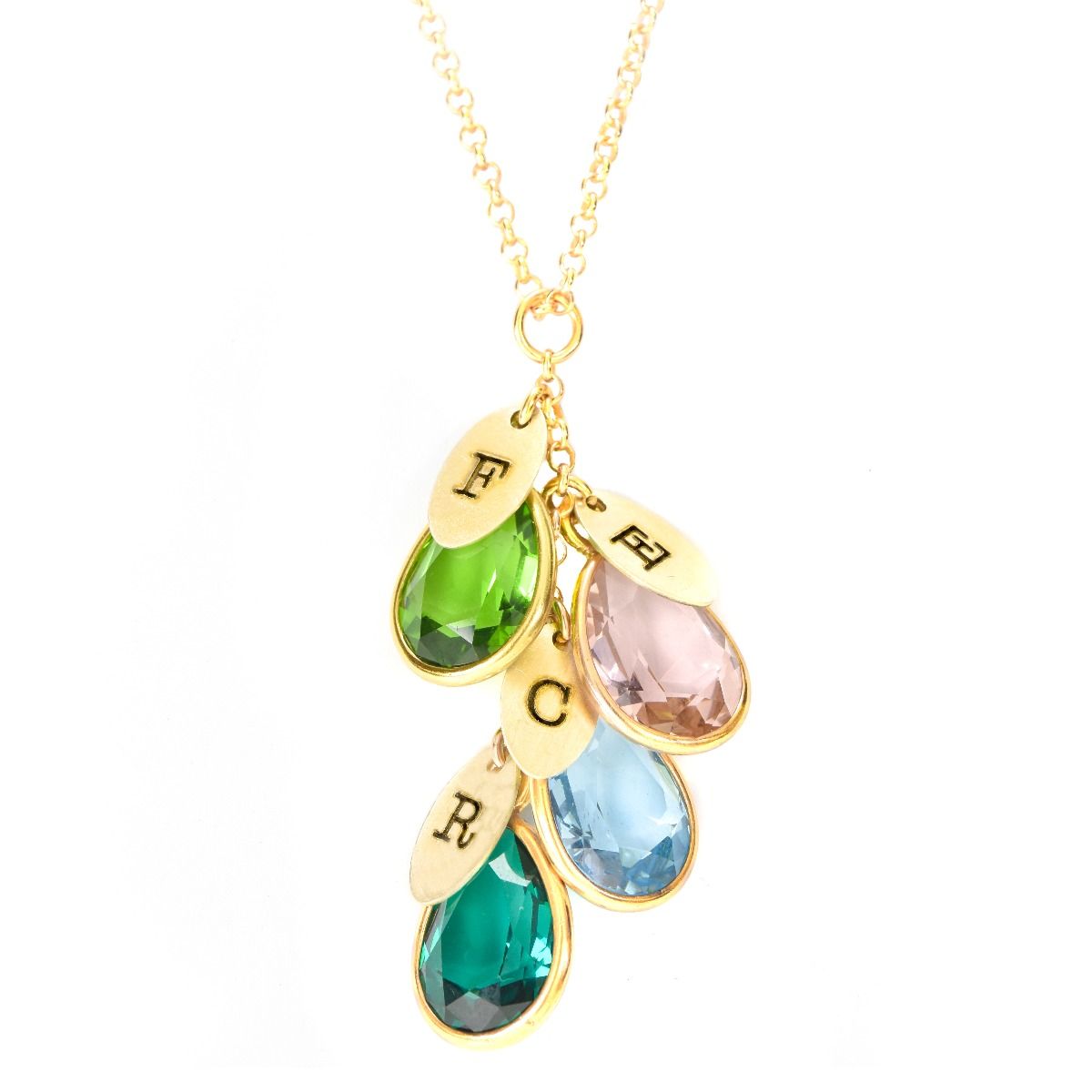 Collana Pioggia Incantata con Iniziali [Placcata Oro 18kt]