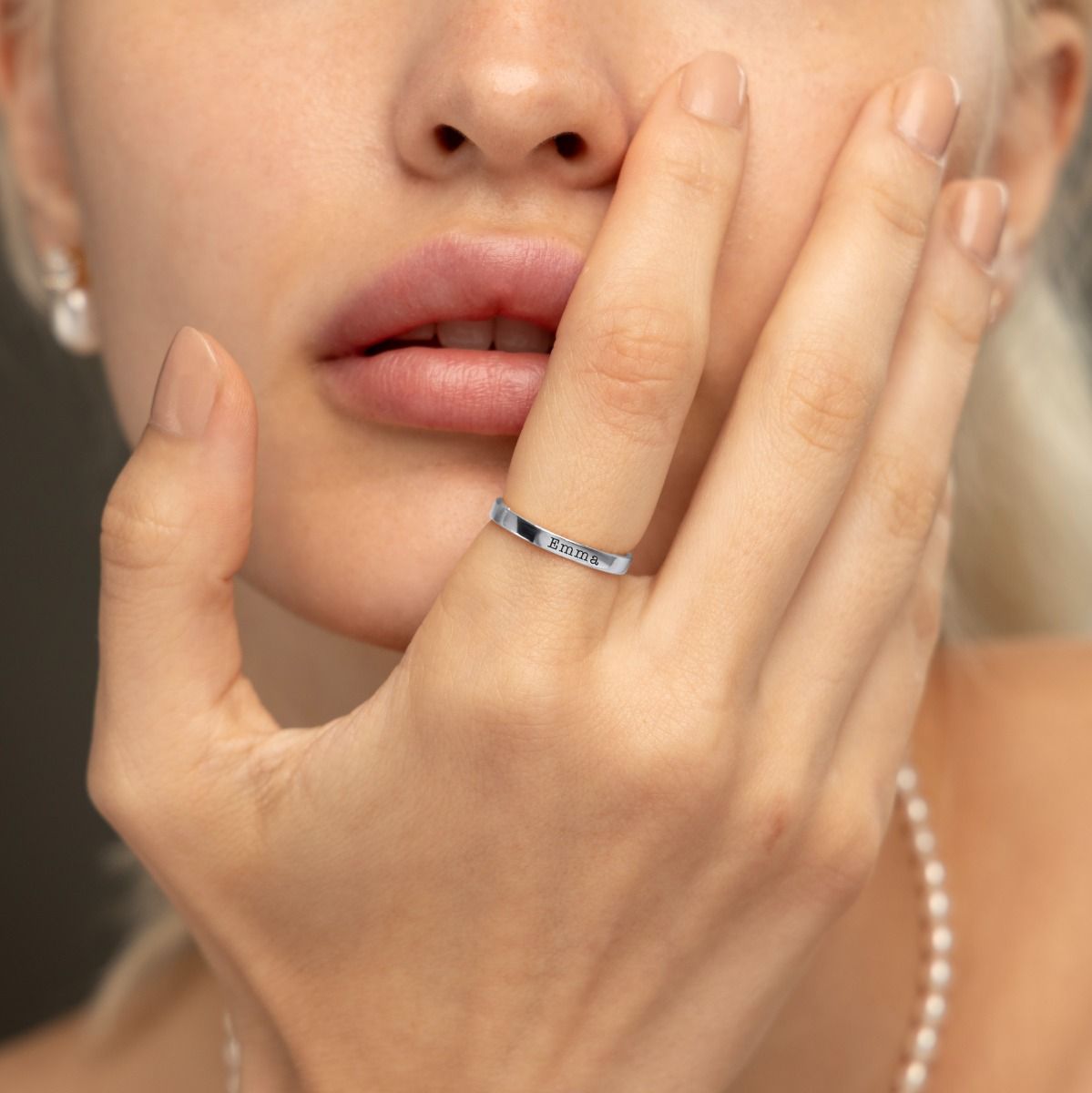 Forever Love Promise Ring [14 Karat White Gold]