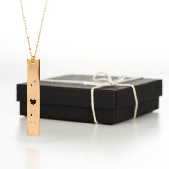 Collier Langage de l’Amour  [Plaqué Or 14 Carats]