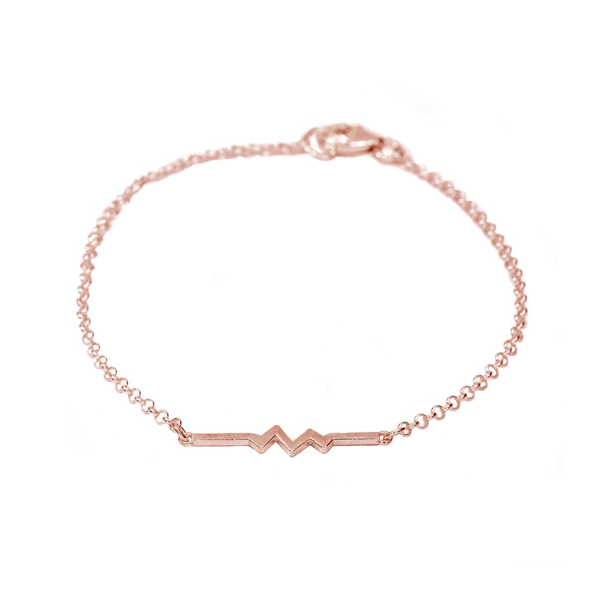 Bracelet Battement de Coeur [Plaqué Or Rose 18ct]