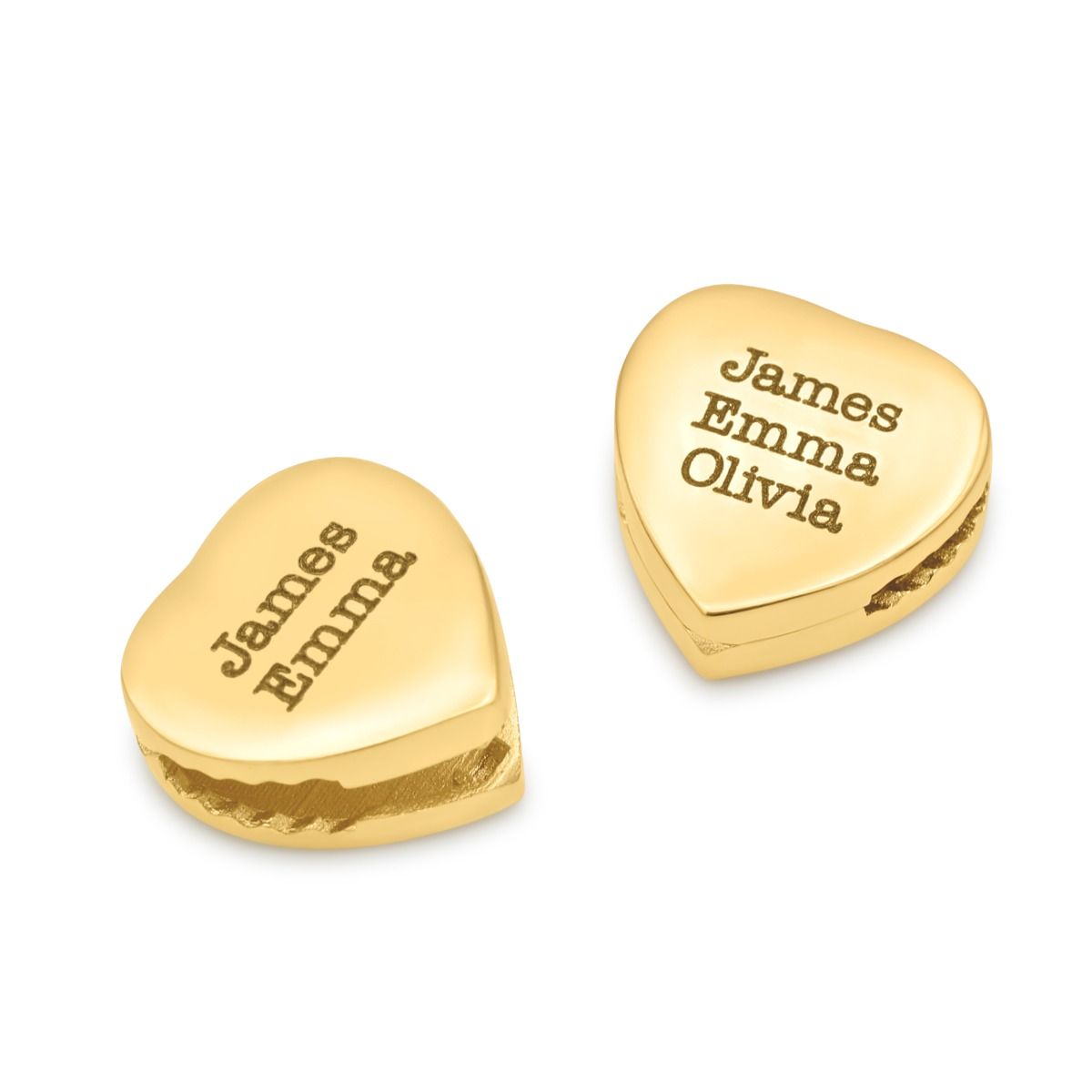Herz Anhänger für Verzauberte Charms Milanaise Kette [750er vergoldet]