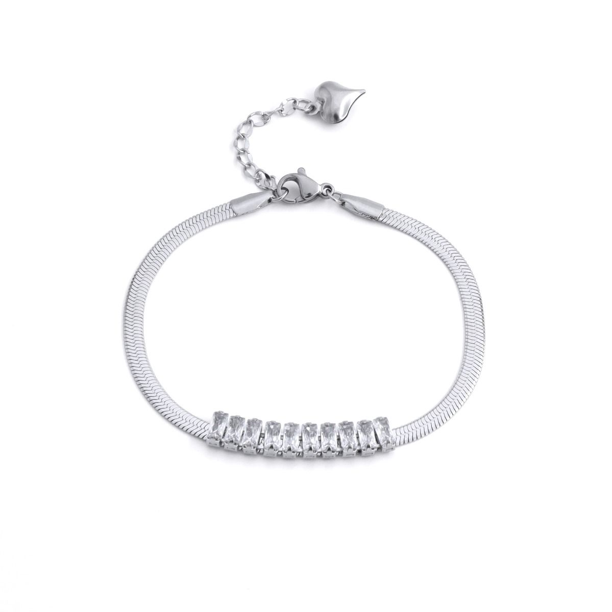 Crystal Harmony Herringbone Bracelet
