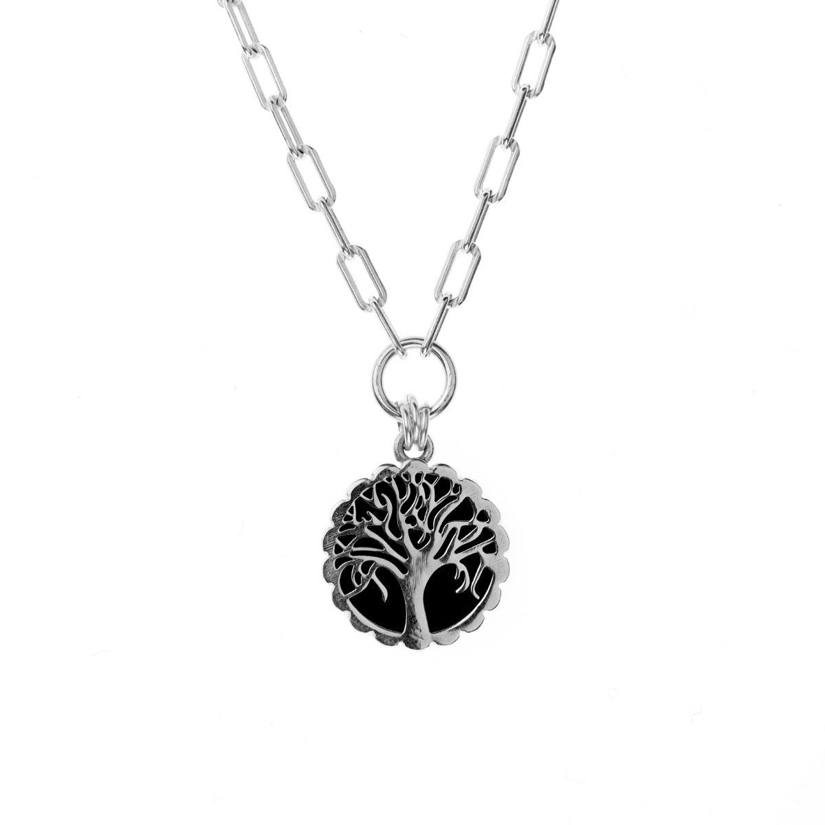 Collana Albero Incantato con Onice [Argento 925]