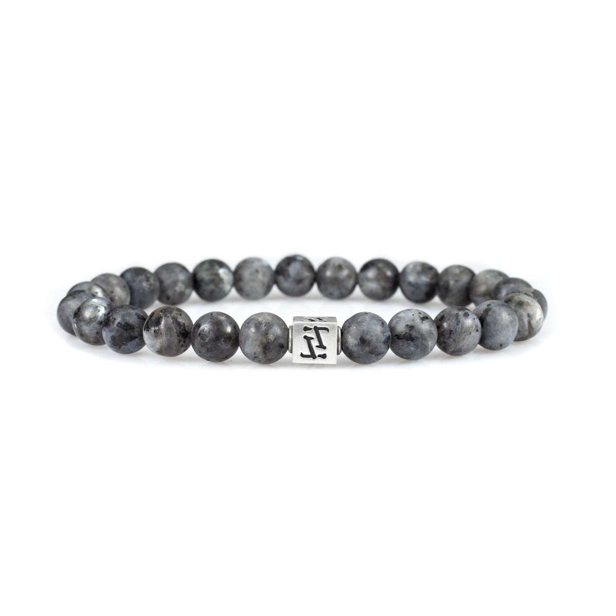 Pulsera de Hombre Clásica de Labradorita - Plata de Ley