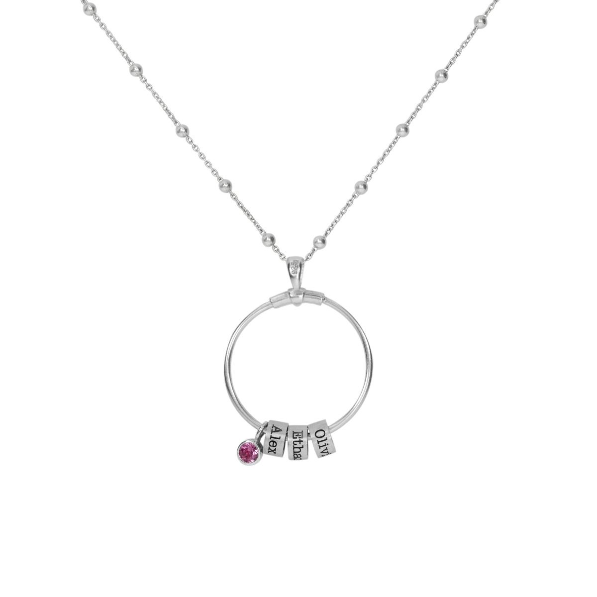 A Mother's Love Name Necklace [Sterling Silver]