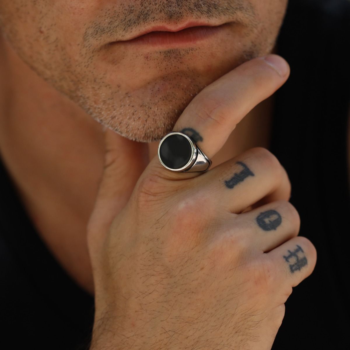 Phantom Men Ring - Sterling Silver
