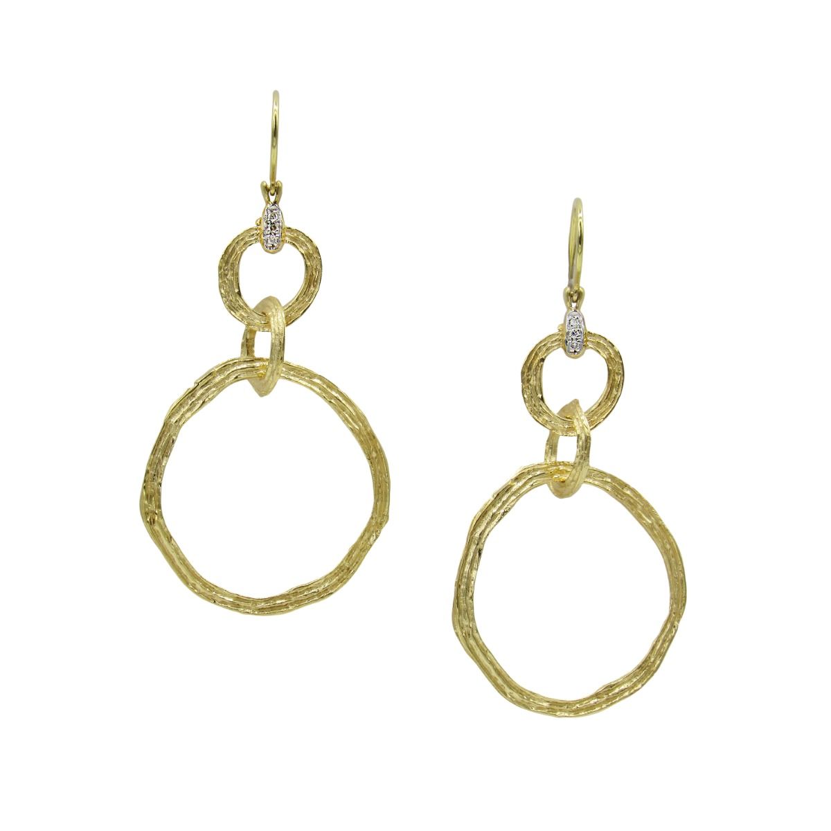 Timeless Trilogy Earrings [18K Gold] 