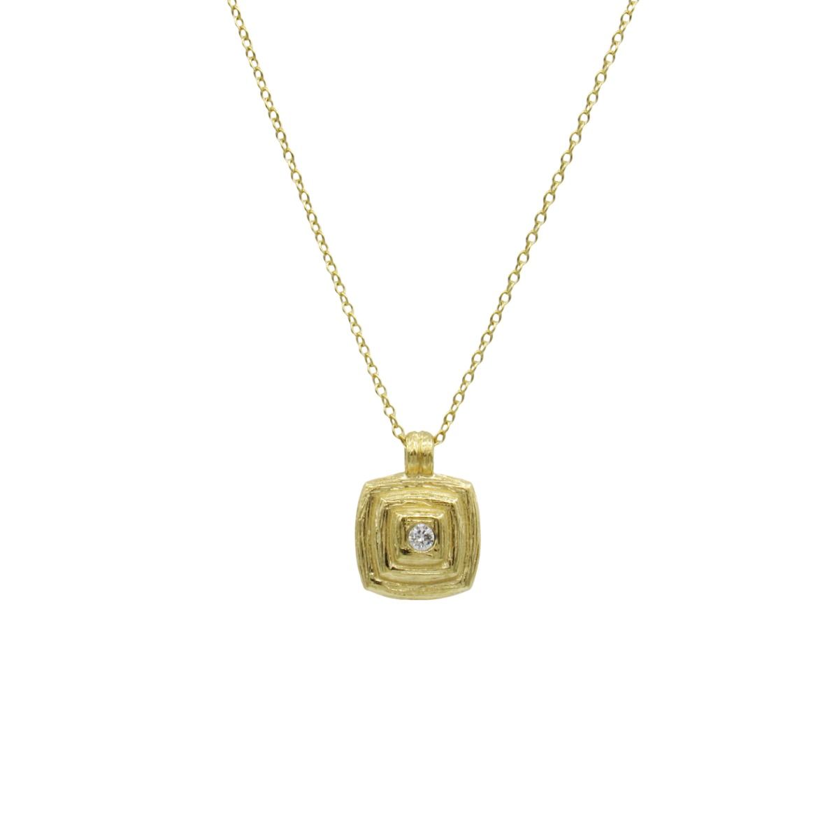Four Corners Gold Necklace [18K Gold]