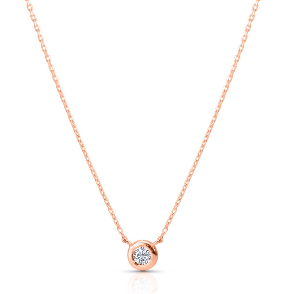Scarlet Diamond Necklace [14 Karat Rose Gold]