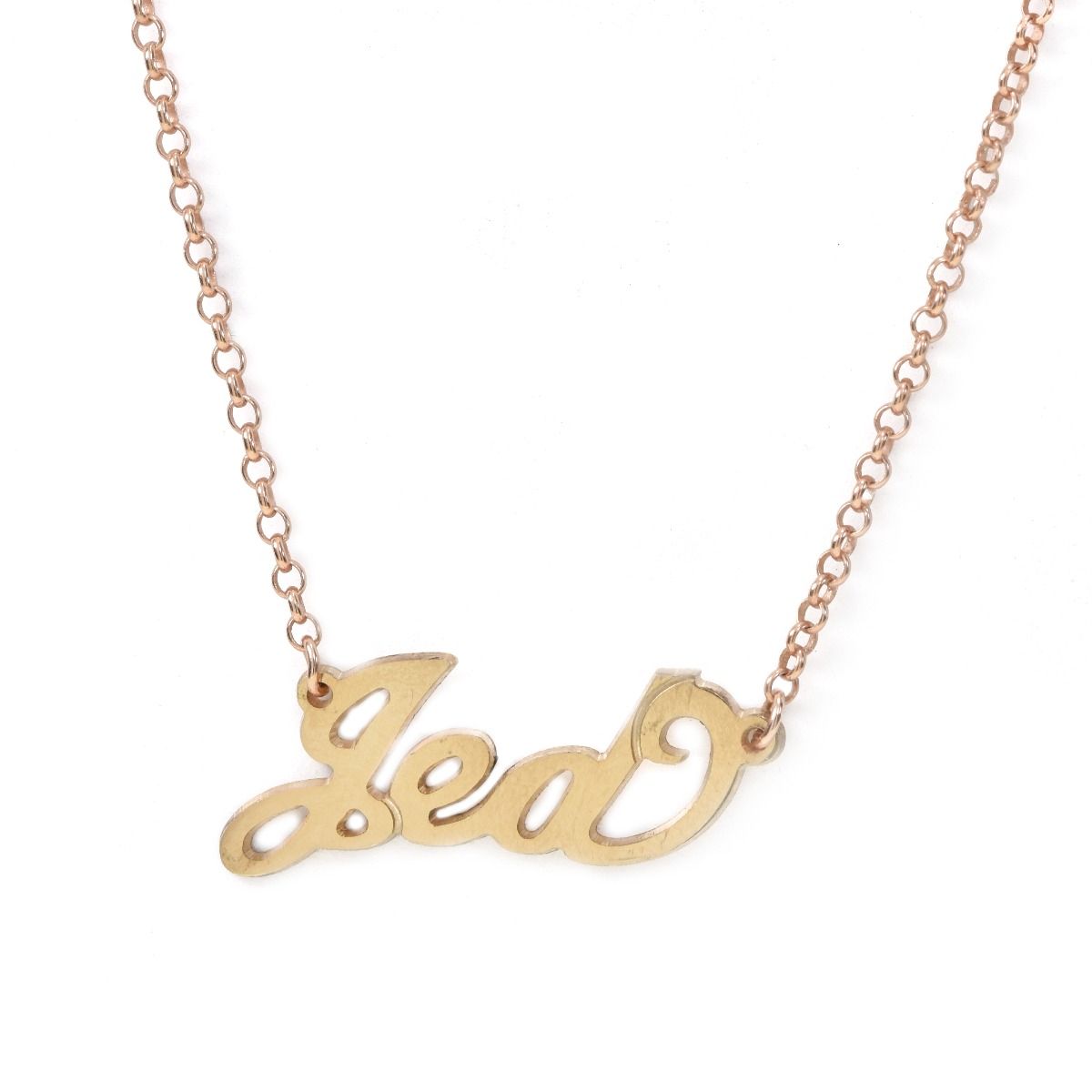 Сollier Prénom Personnalisé [Plaqué Or Rose 18ct]