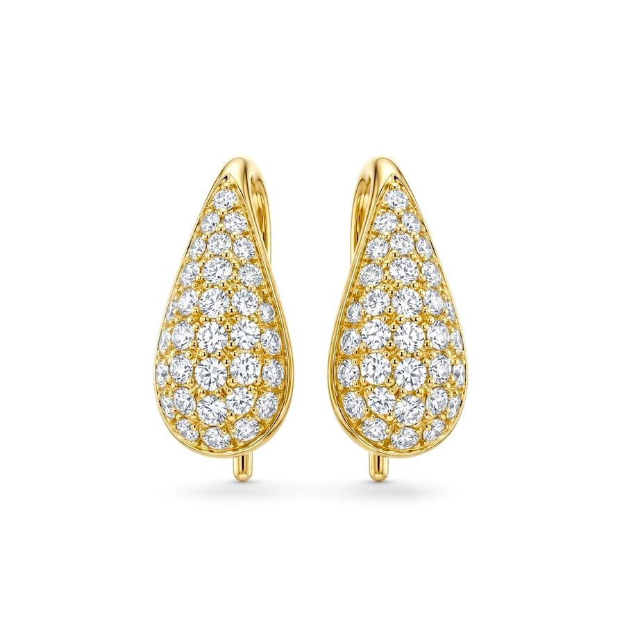 Small Pavé Dôme Earrings[Gold Plated]