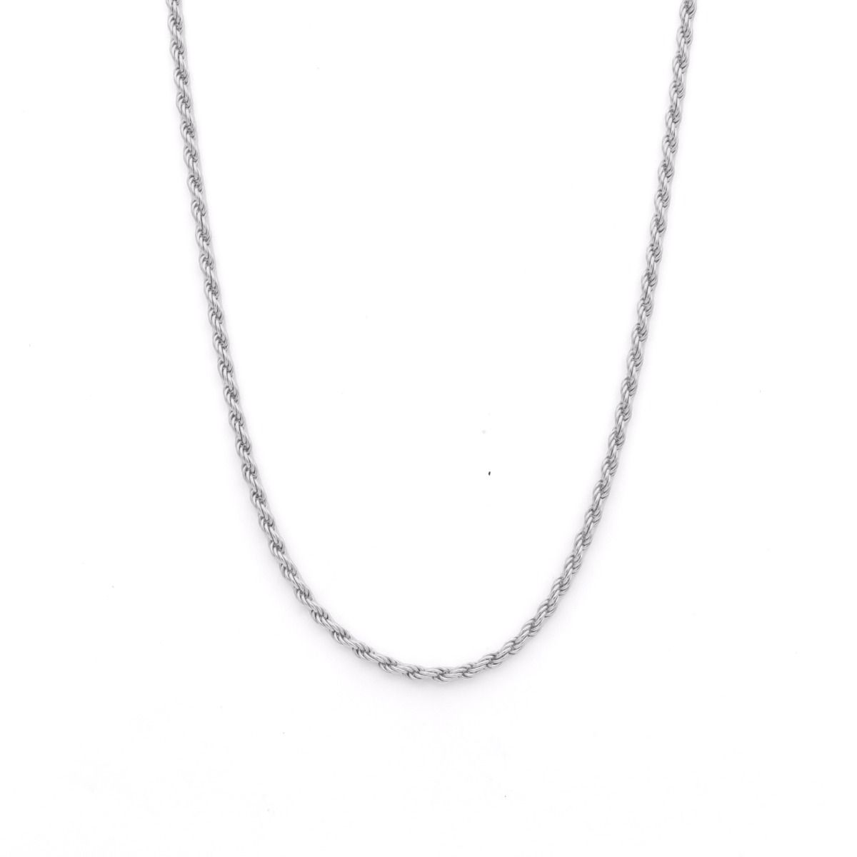 Classic Mini Rope Chain Necklace [Silver]