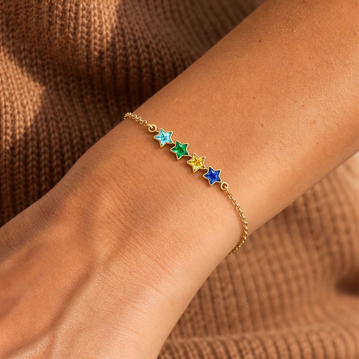 Talisa Starlight Birthstone Bracelet [18K Gold Vermeil]