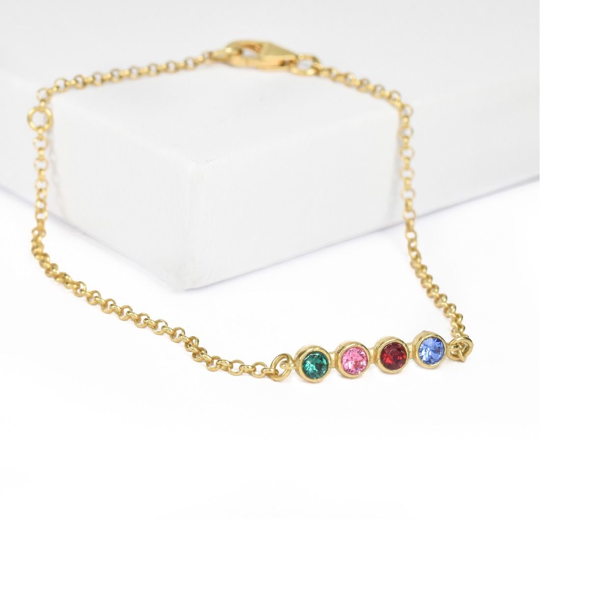 Talisa Sterne Geburtsstein-Armband [583er Gold]