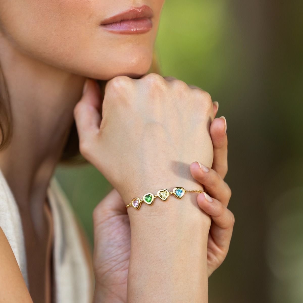 Ties of Love Birthstone Bracelet [18K Gold Vermeil]