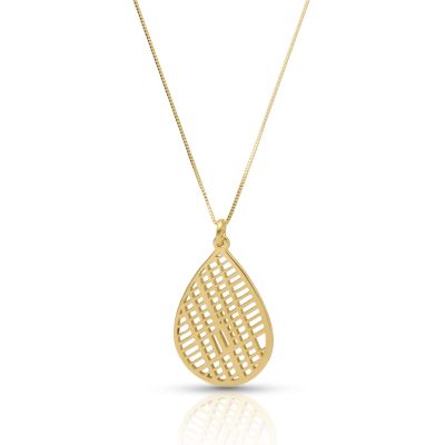 Collier Carte Endroit Chéri - Plaqué Or 18ct