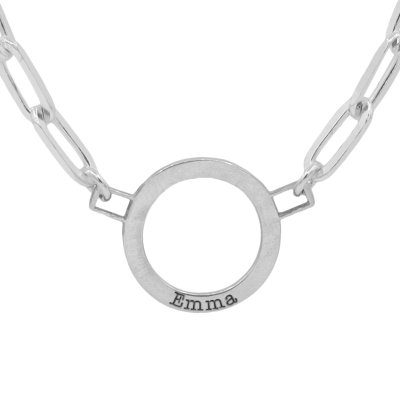 My Anchor Name Necklace [Sterling Silver]