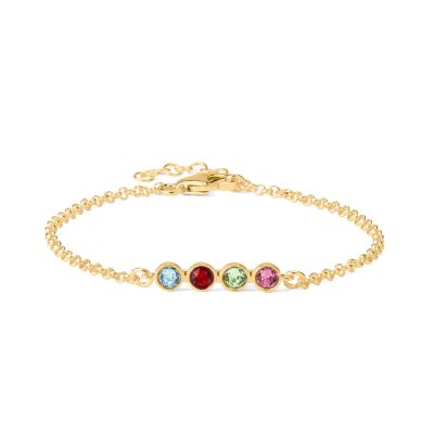 Talisa Stars Birthstone Anklet [18K Gold Plated]
