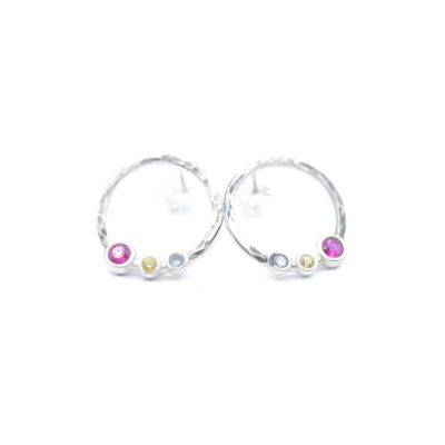 Orecchini Amore Materno Martellati [Argento 925]