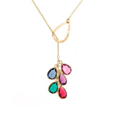 Collana Lazo Incantato con Pietra di Nascita [Placcata Oro 18kt]