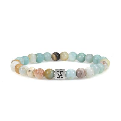 Klassisches Armband aus Amazonit für Damen [Sterlingsilber]