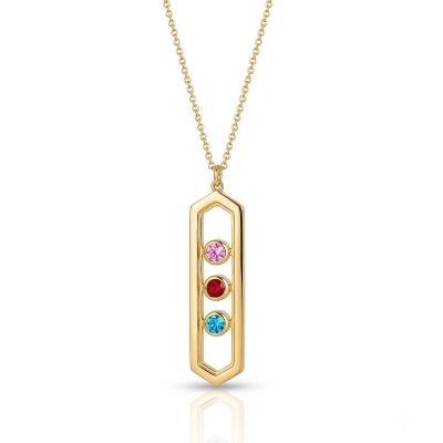 Tied Together Birthstone Necklace [18K Gold Plated]