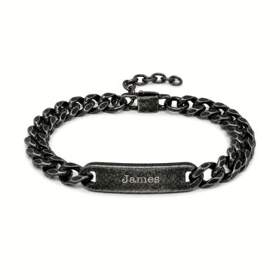 Vintage Panzerarmband mit Gravur
