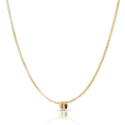 Box Chain with Names - 14 Karat Gold