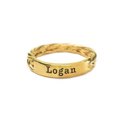 Anello Radici d'Amore con Promessa [Oro Vermeil 18kt]