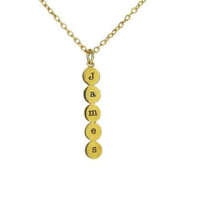 Collana Bolle Personalizzate con Iniziali [Placcata Oro 18kt]