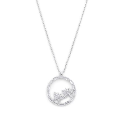 Butterfly Couple Necklace [Sterling Silver]