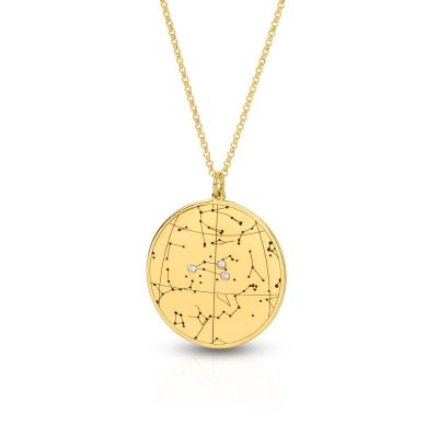 Lebenswege Karten Kette [750er Gold Vermeil]