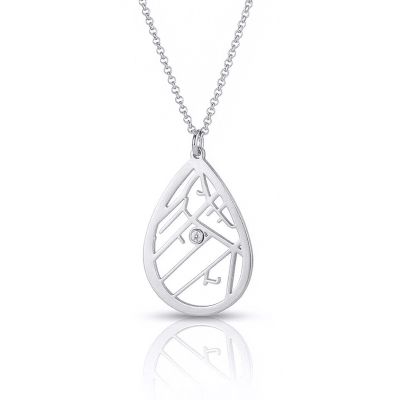 Cherished Spot Statement Map Necklace