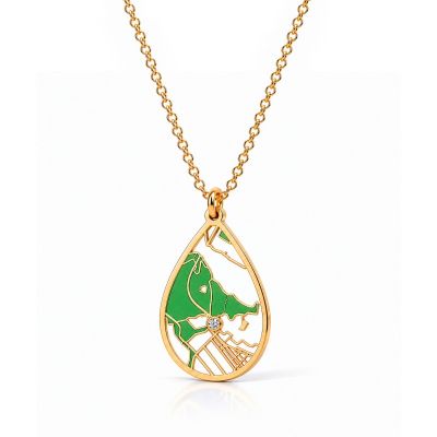 Cherished Spot Terra Map Necklace [18K Gold Vermeil]