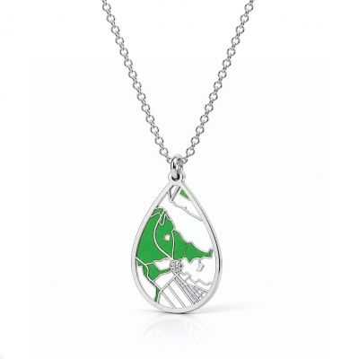 Cherished Spot Terra Map Necklace