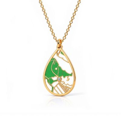 Cherished Spot Terra Map Necklace [18K Gold Vermeil]