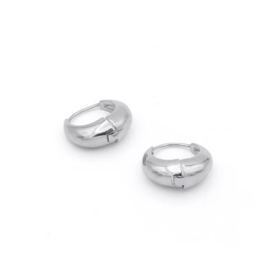 Chunky Hoop Earrings [Sterling Silver]
