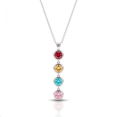 Collier Talisa Cascade Étoiles avec Pierres de Naissance