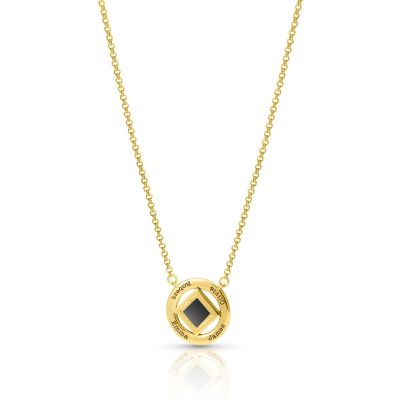 Blessed Halo Name Necklace with Nano Bible [18K Gold Vermeil]