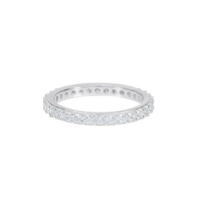 Bague Cristal Classique [Argent 925]