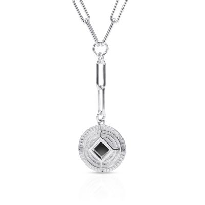 Collier Boussole Personnalisé avec Nano Bible [Argent 925]