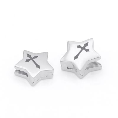  Kreuz Anhänger für Milanaise Kette [Sterlingsilber]