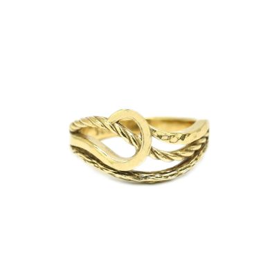 Anillo Cruce de Caminos [Bañado en Oro de 18K]