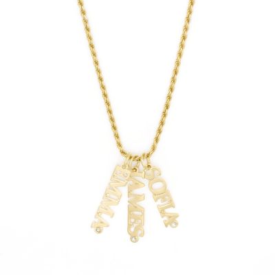 Talisa Multi-Name Necklace with Diamond [18K Gold Vermeil]