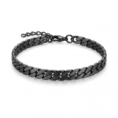 Dark Cuban Link Chain Bracelet 