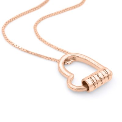 Delicate Ties of the Heart Name Necklace [18K Rose Gold Plated]